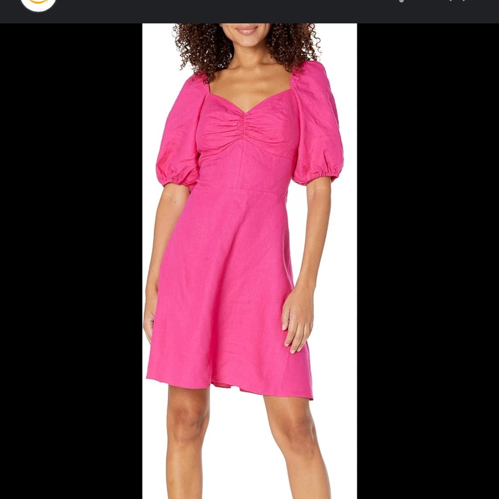 Trina Turk pink puff sleeves mini dress‎ - Picture 11 of 11